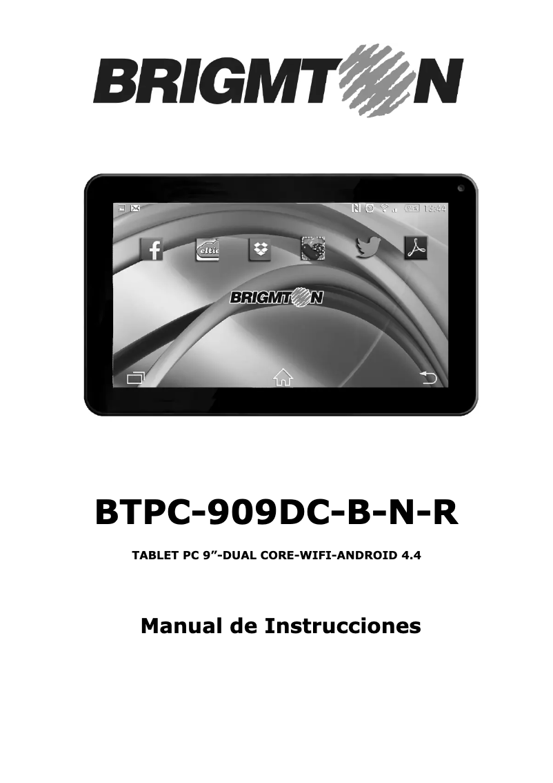 Página 1 del manual Manual de usuario Brigmton BTPC-909DC