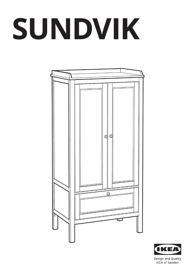Página 1 del manual Manual de usuario Ikea SUNDVIK 504.942.64