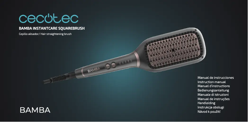 Imagen de la primera página del manual del dispositivo Bamba InstantCare SquareBrush