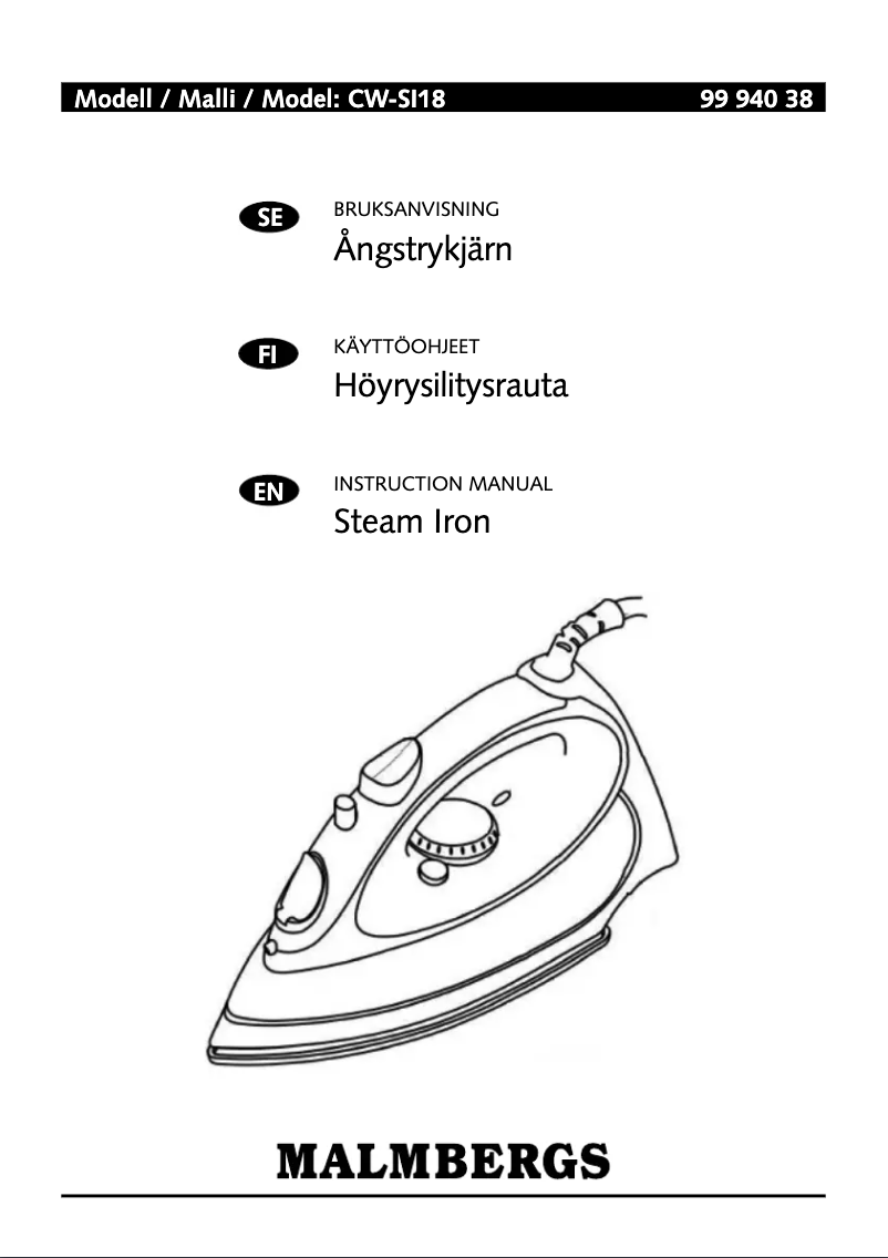 Imagen de la primera página del manual del dispositivo CW-SI18