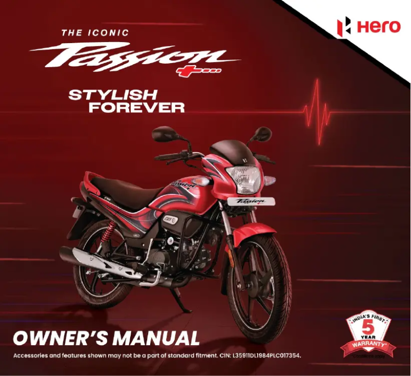 Página nº 1 - Manual de usuario Hero Passion+ (2023)