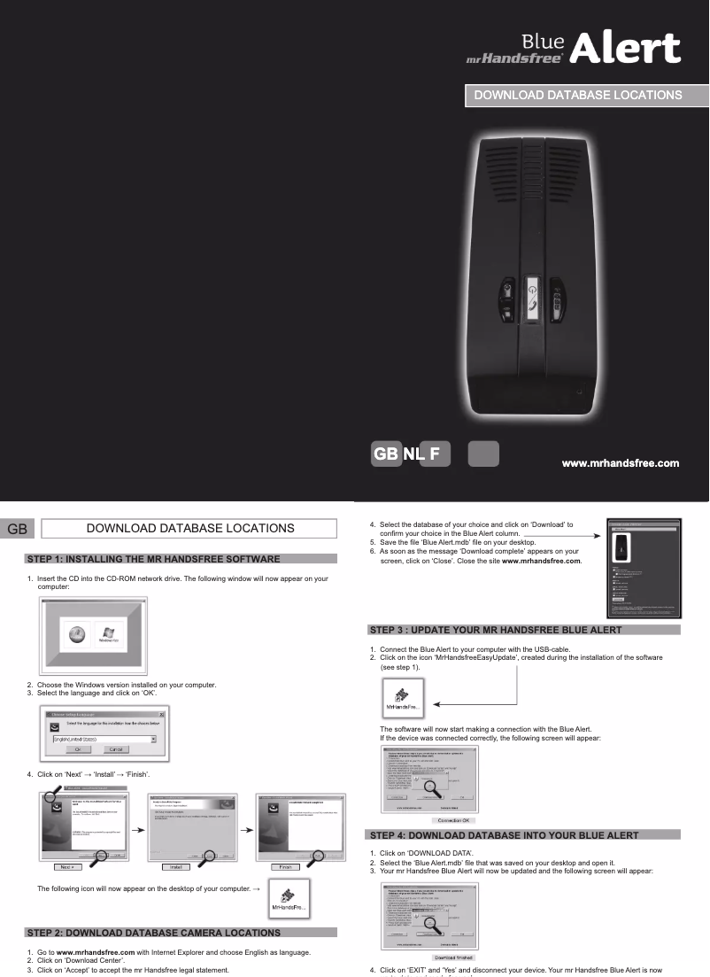 Página 1 del manual Manual de usuario Mr. Handsfree Blue Alert
