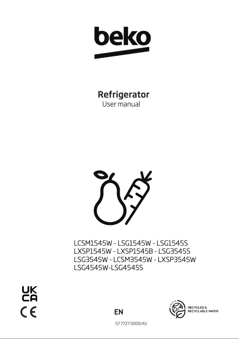 Imagen de la primera página del manual del dispositivo LSG4545S
