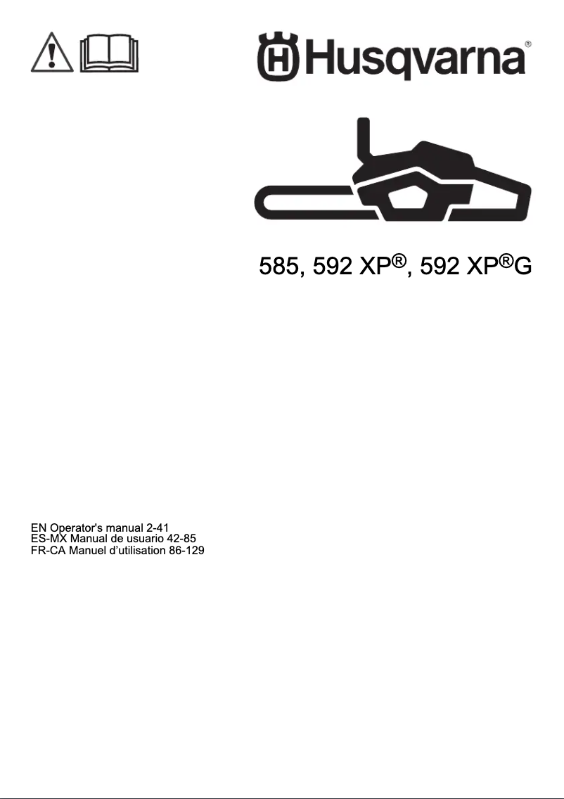 Imagen de la primera página del manual del dispositivo 592 XP