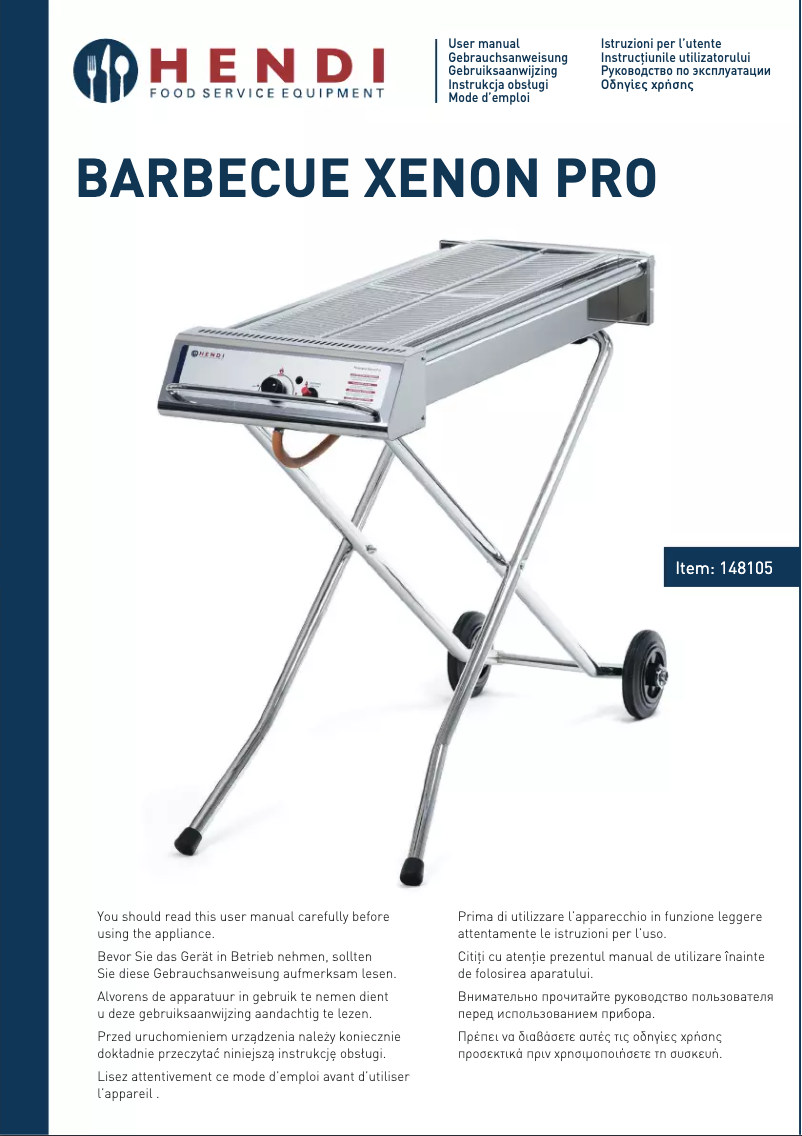 Página 1 del manual Manual de usuario Hendi Xenon Pro