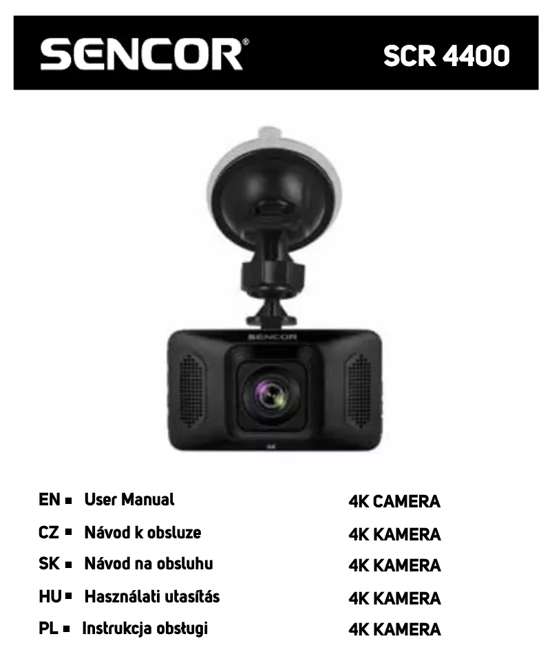 Imagen de la primera página del manual del dispositivo SCR 4400