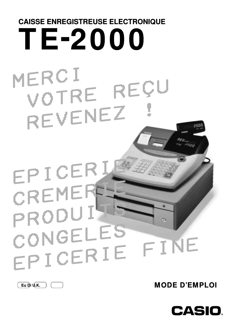 Imagen de la primera página del manual del dispositivo TE-2000