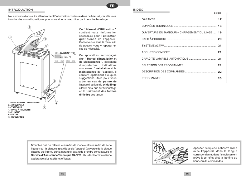 Imagen de la primera página del manual del dispositivo LB CTA 125