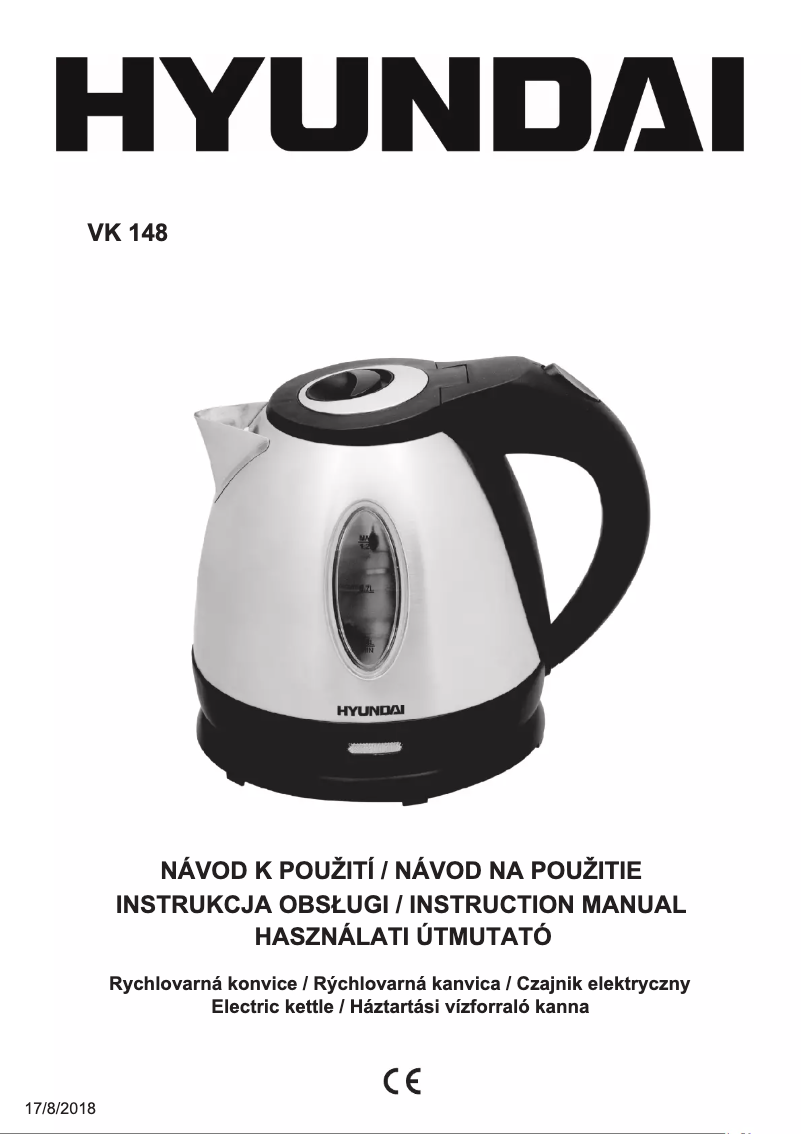 Página 1 del manual Manual de usuario Hyundai VK 148