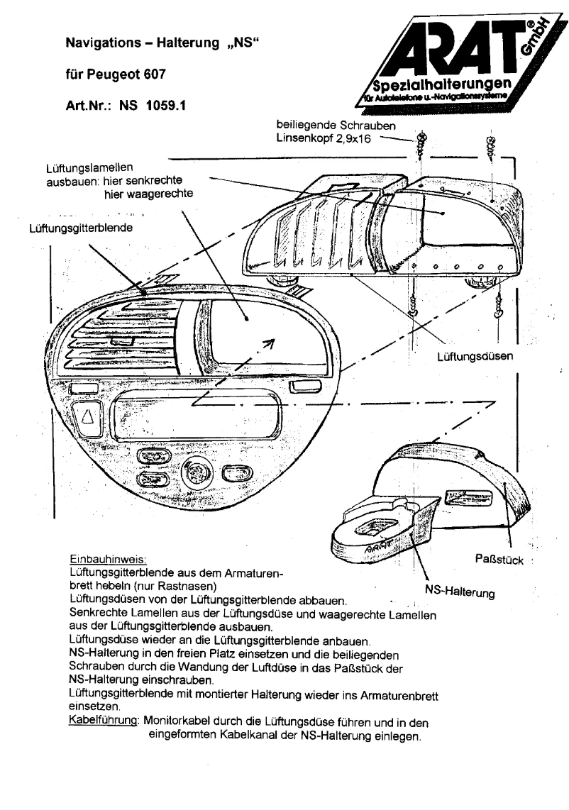 Página 1 del manual Manual de usuario Arat NS1059.1