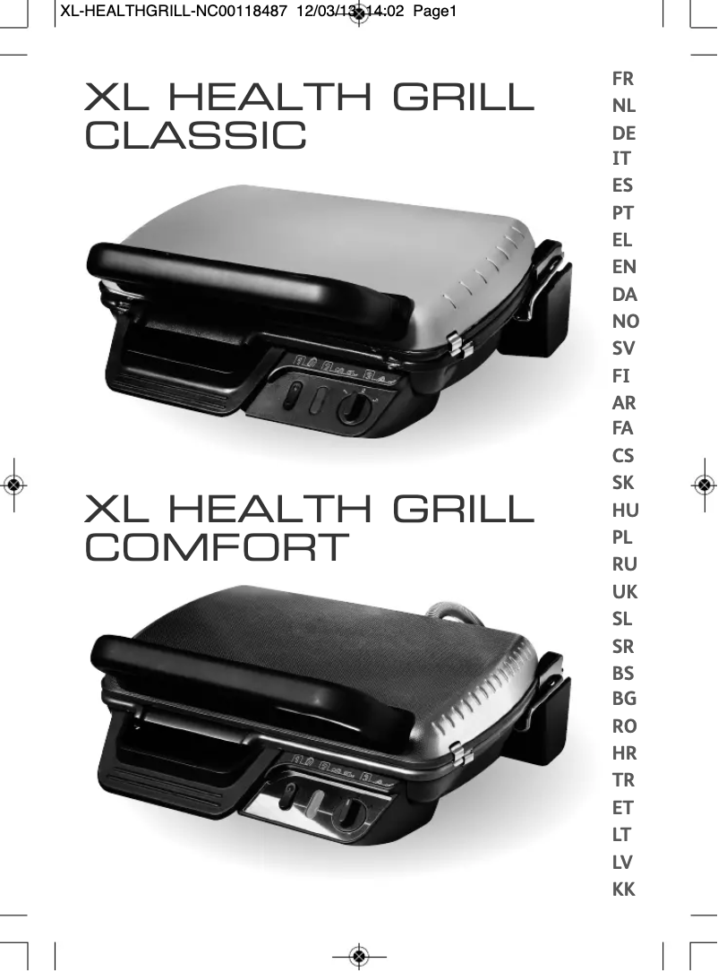Página 1 del manual Manual de usuario Rowenta MGR Comfort GR601012