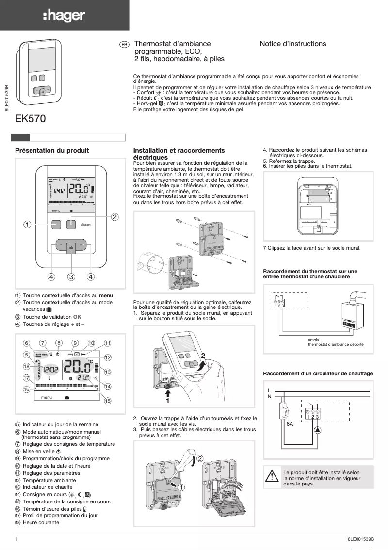 Imagen de la primera página del manual del dispositivo EK570