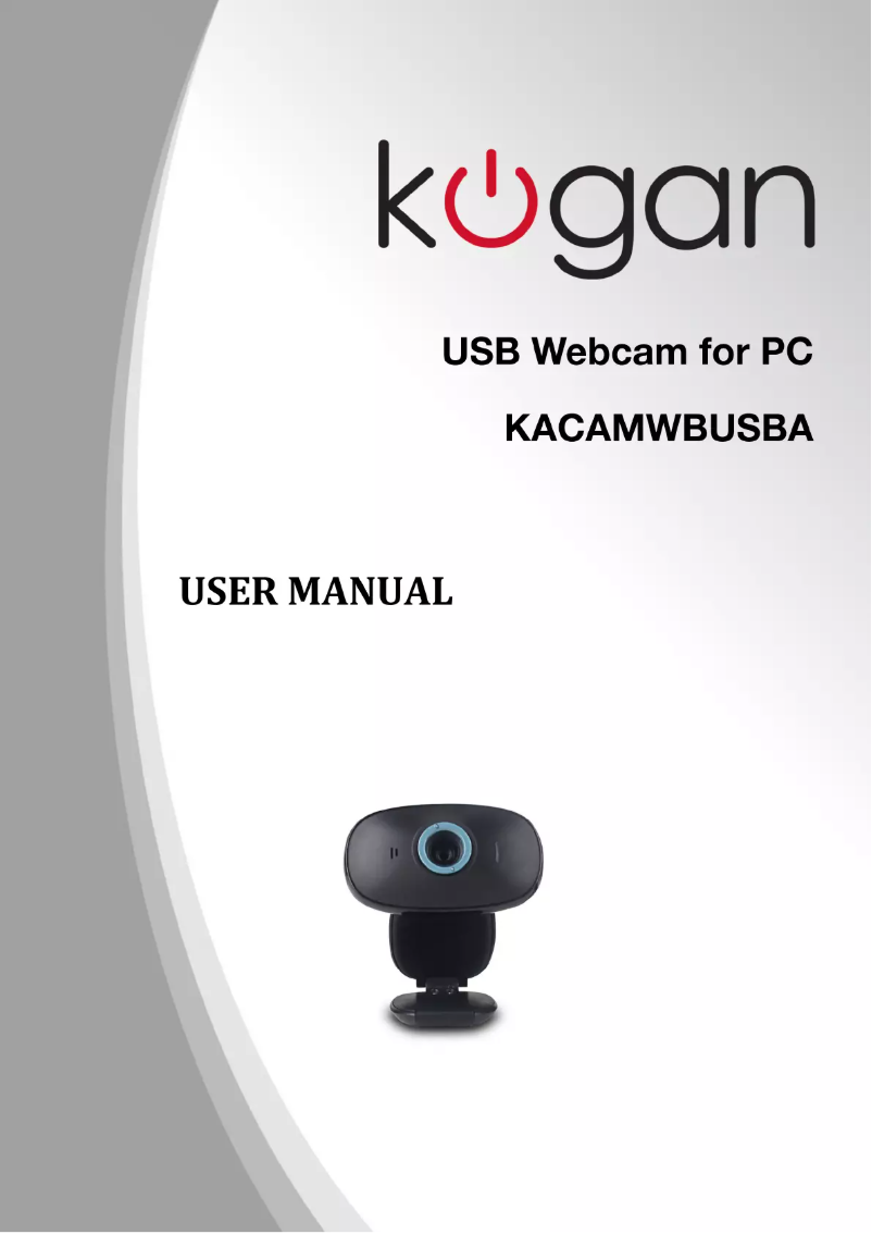 Página 1 del manual Manual de usuario Kogan KACAMWBUSBA