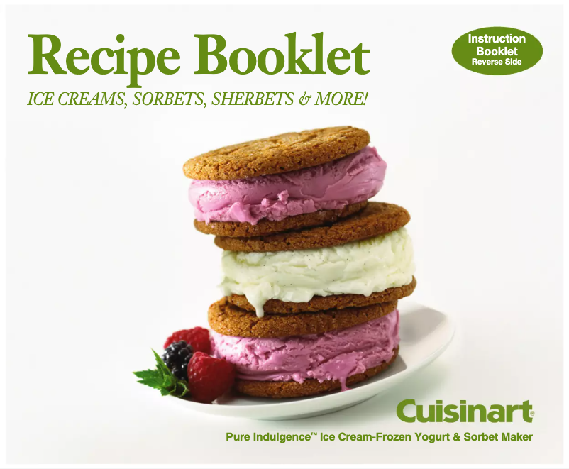 Imagen de la primera página del manual del dispositivo Pure Indulgence ICE-30B