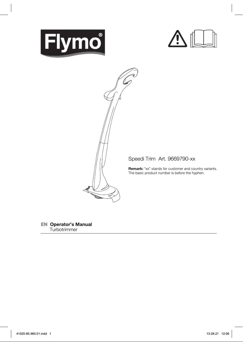 Imagen de la primera página del manual del dispositivo Speedi Trim