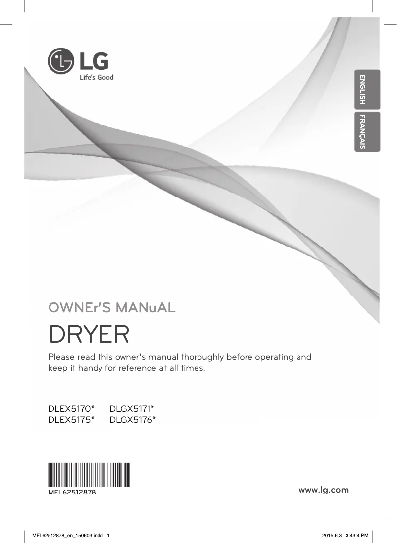 Página nº 1 - Manual de usuario LG DLGX5171V