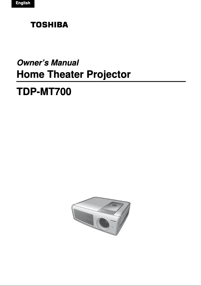 Imagen de la primera página del manual del dispositivo TDP-MT700