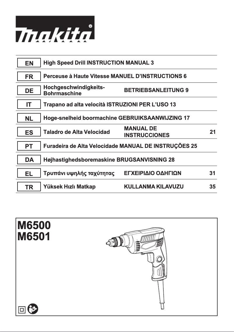Imagen de la primera página del manual del dispositivo M6501