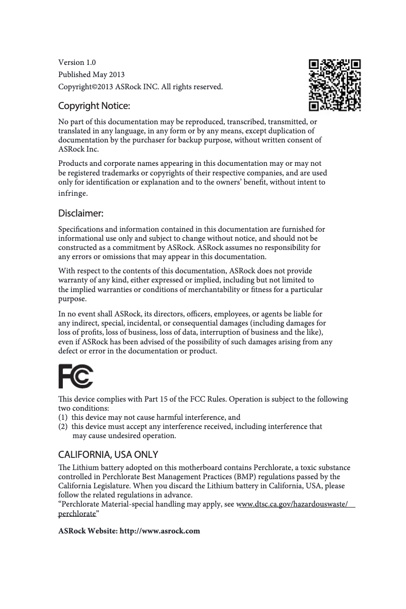 Imagen de la primera página del manual del dispositivo Z87 Extreme6