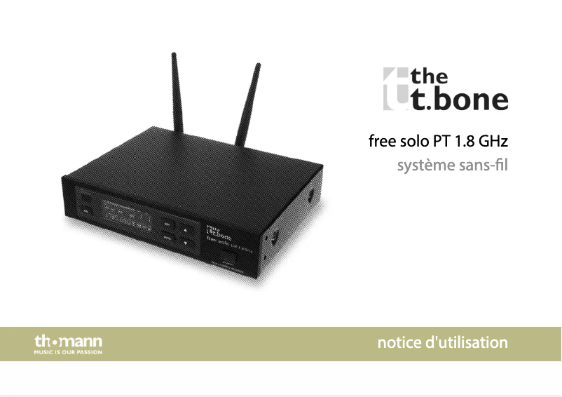 Imagen de la primera página del manual del dispositivo free solo PT 1.8 GHz