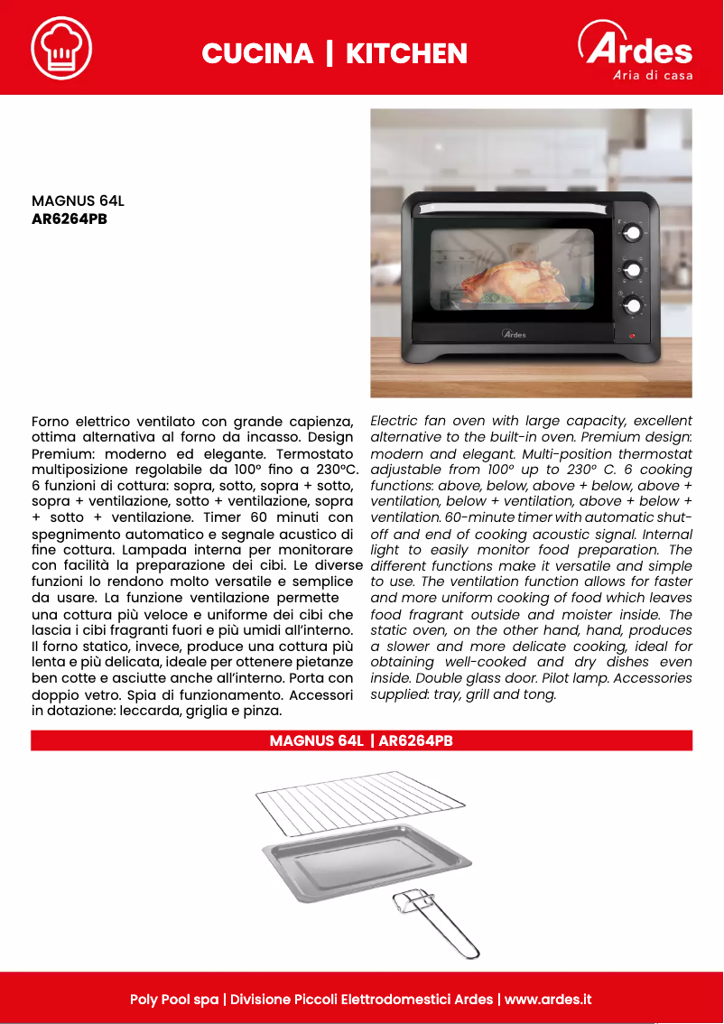 Imagen de la primera página del manual del dispositivo AR6264PB