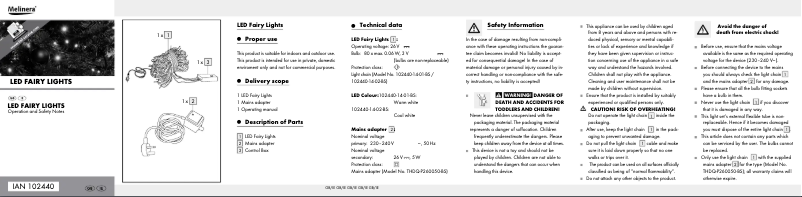 Imagen de la primera página del manual del dispositivo IAN 102440