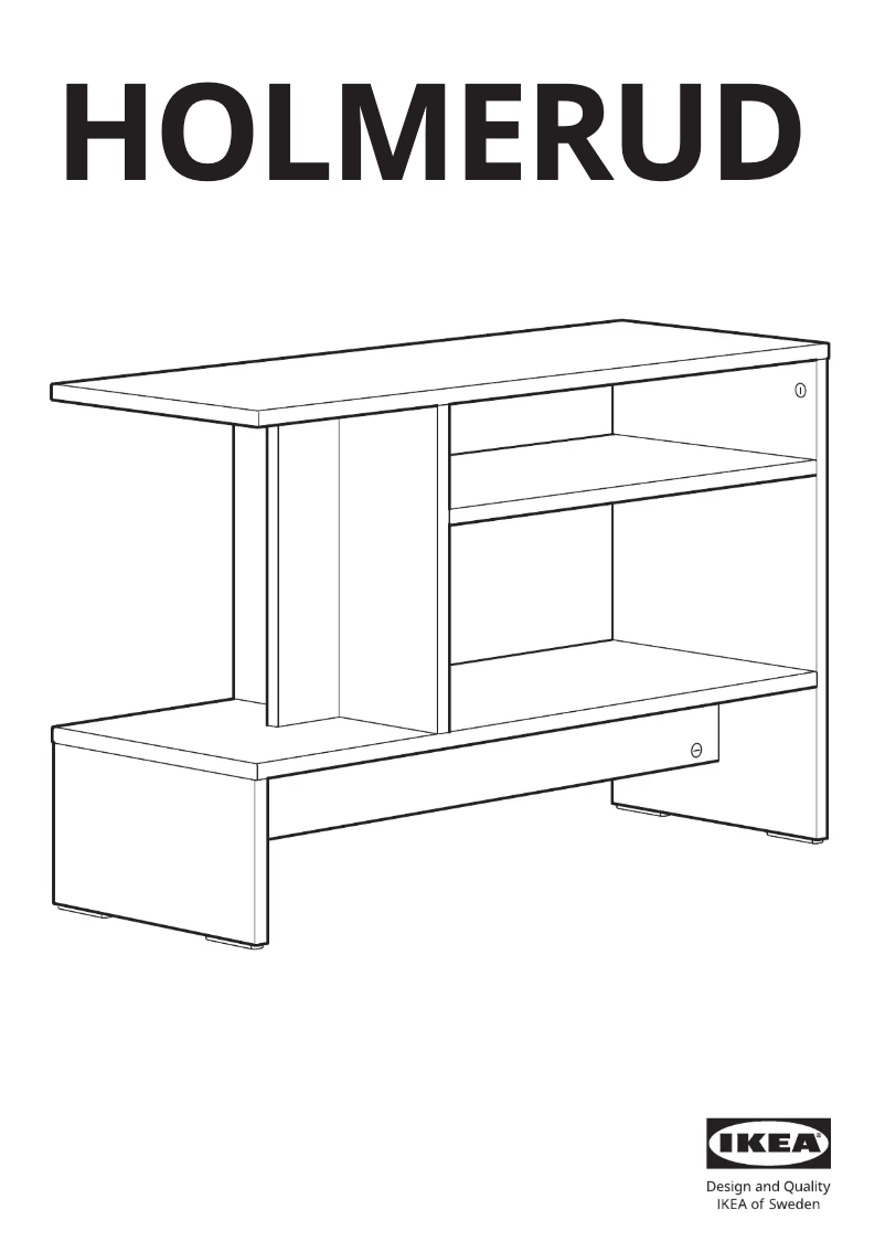 Imagen de la primera página del manual del dispositivo HOLMERUD 605.537.43
