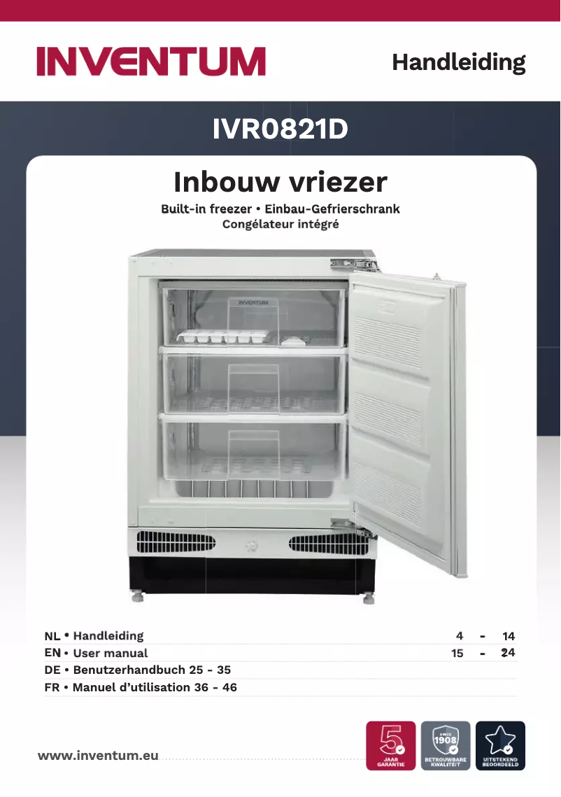 Página 1 del manual Manual de usuario Inventum IVR0821D