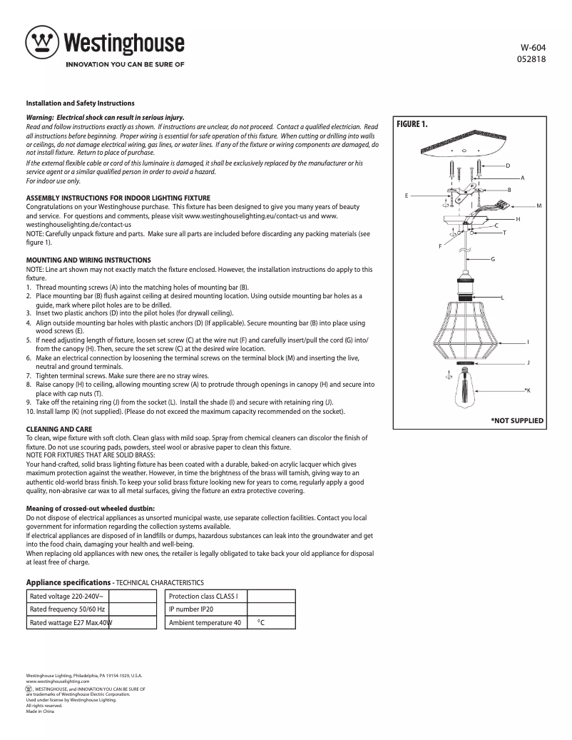 Imagen de la primera página del manual del dispositivo 6309135