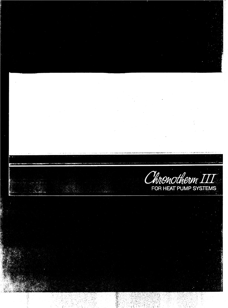 Página 1 del manual Manual de usuario Honeywell Chronothem III T8611C