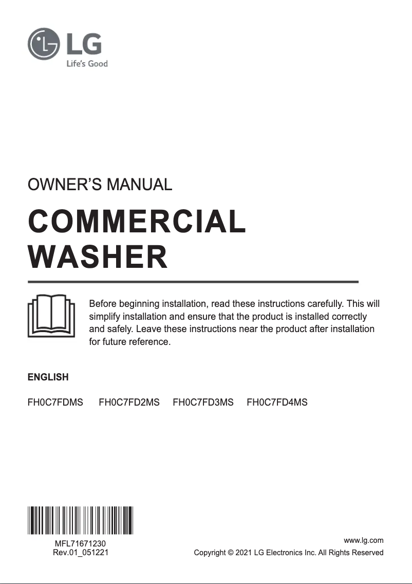 Imagen de la primera página del manual del dispositivo FH0C7FD2MS