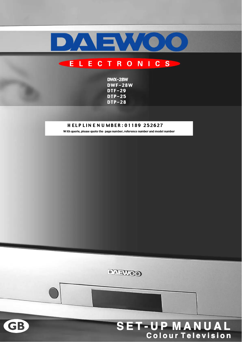 Imagen de la primera página del manual del dispositivo DTP-28A7