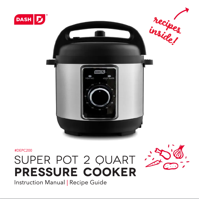 Página 1 del manual Manual de usuario Dash Super Pot 2Qt DEPC200GBAQ02