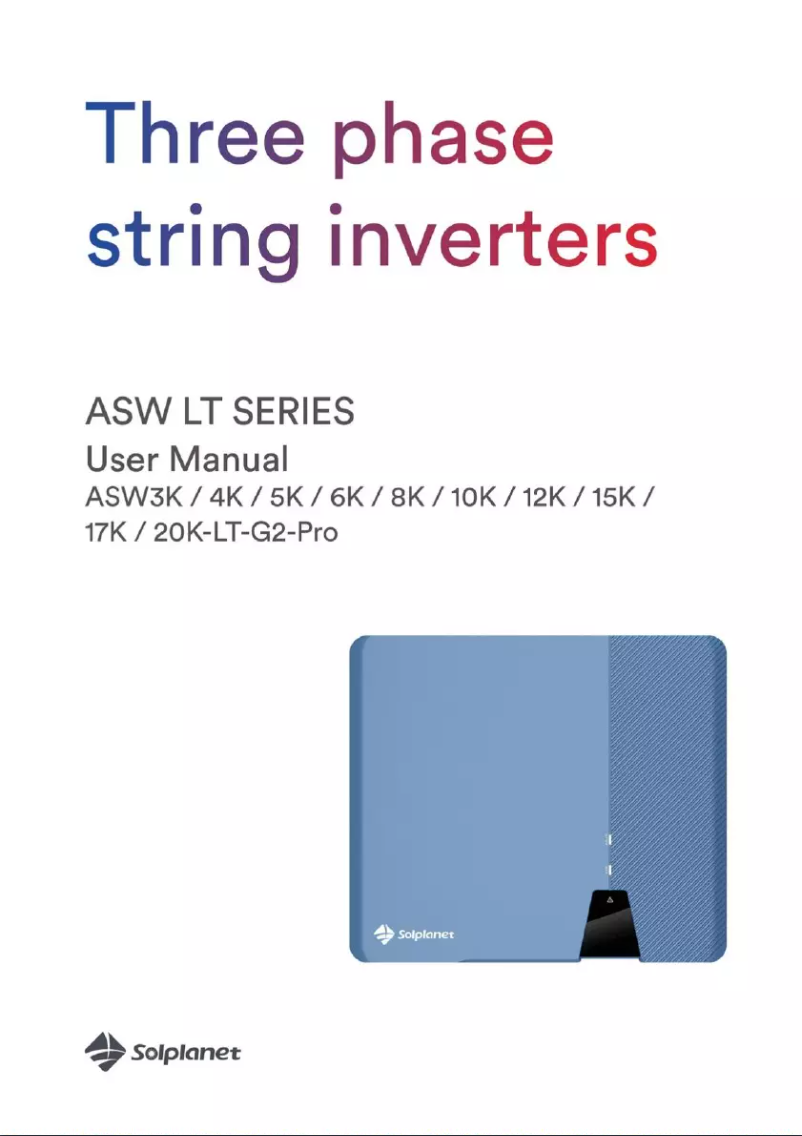 Página 1 del manual Manual de usuario Solplanet ASWx000S-S