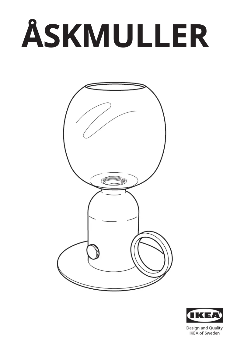 Imagen de la primera página del manual del dispositivo ÅSKMULLER 005.093.57
