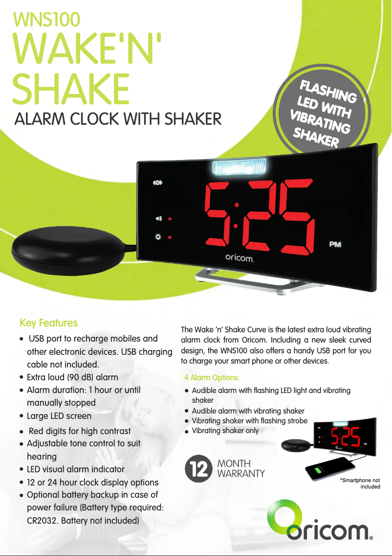 Página nº 1 - Ficha técnica Oricom WNS100