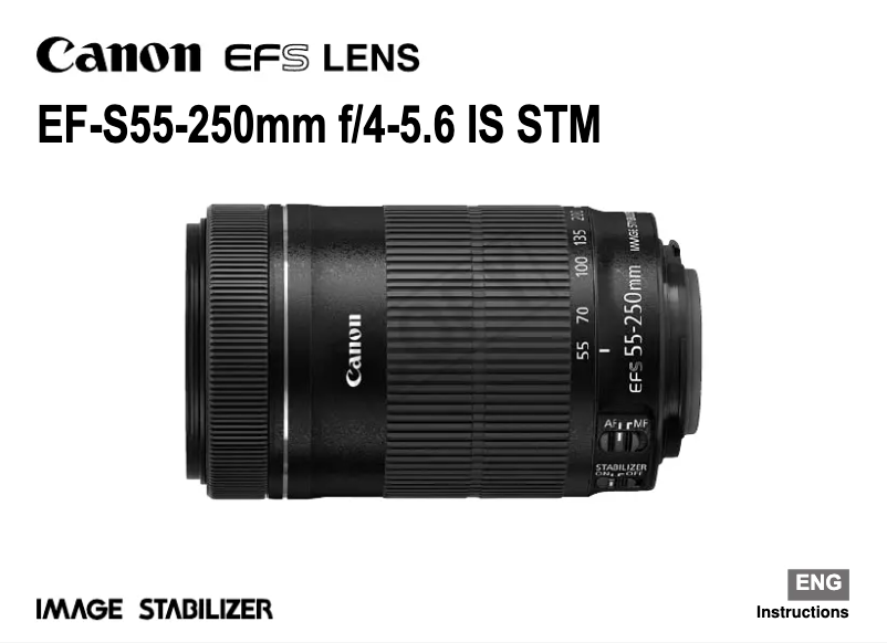Imagen de la primera página del manual del dispositivo EF-S 55-250mm f/4-5.6 IS