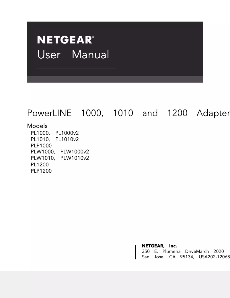Página 1 del manual Manual de usuario Netgear PLW1000v2