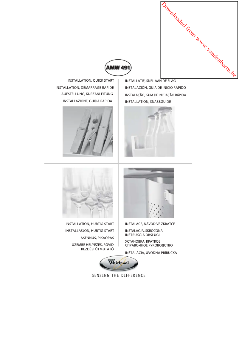 Imagen de la primera página del manual del dispositivo AMW 491 IX