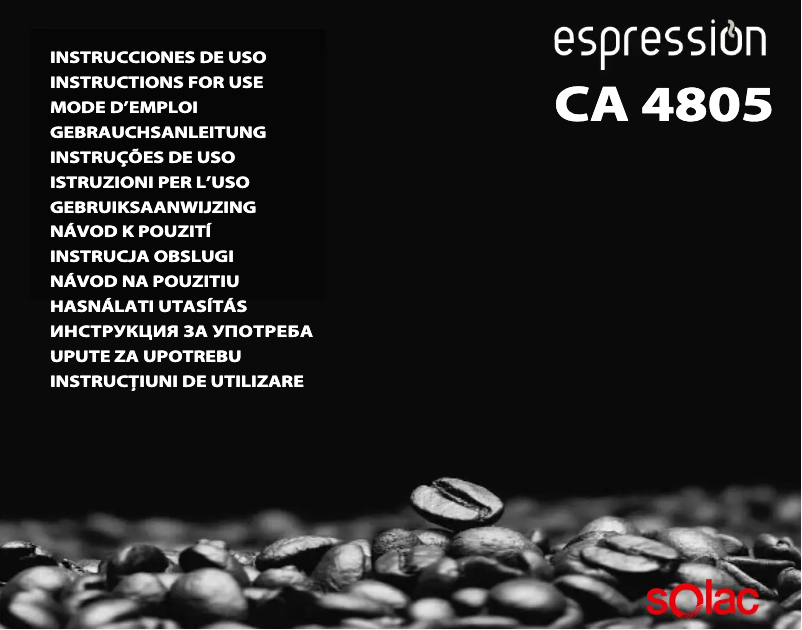 Imagen de la primera página del manual del dispositivo CA4805