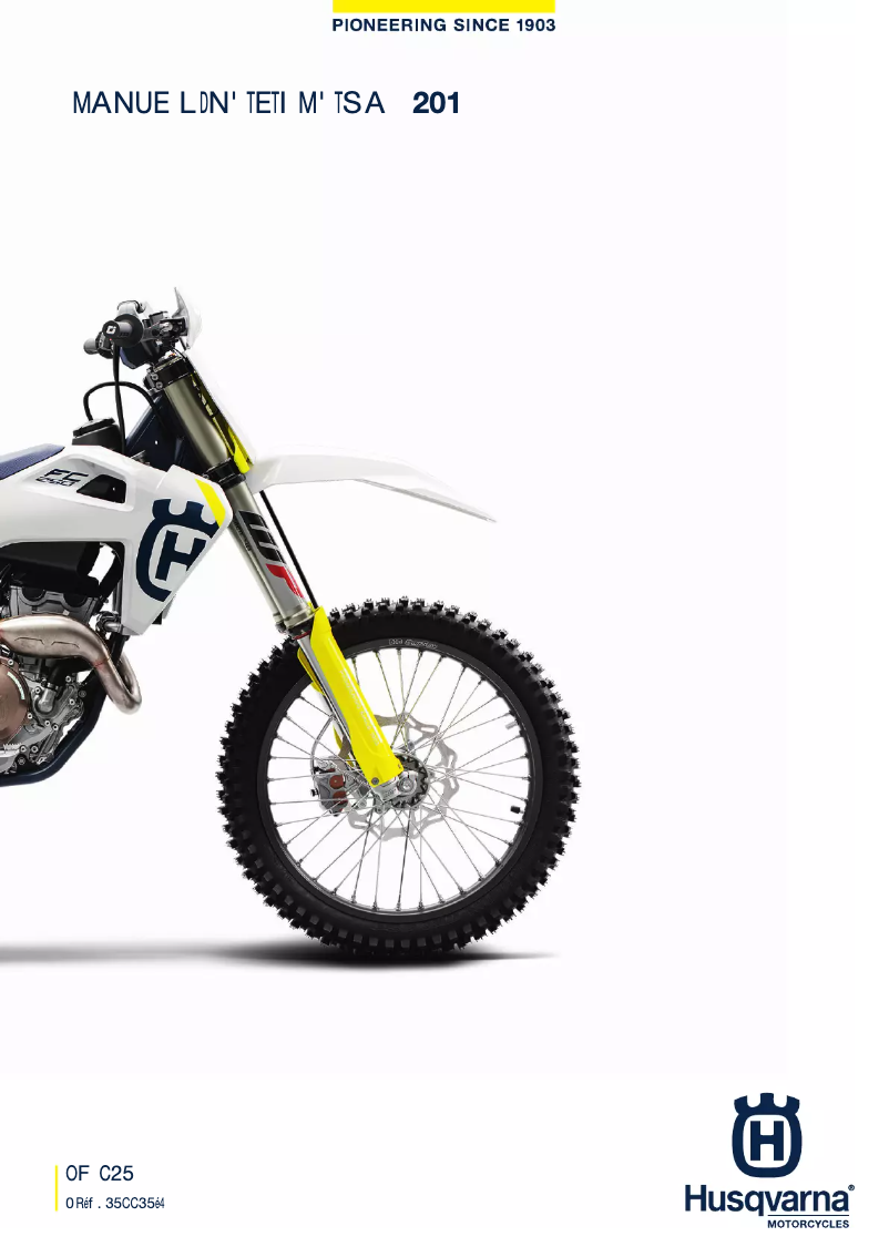 Página nº 1 - Manual de usuario Husqvarna FC 250 (2019)