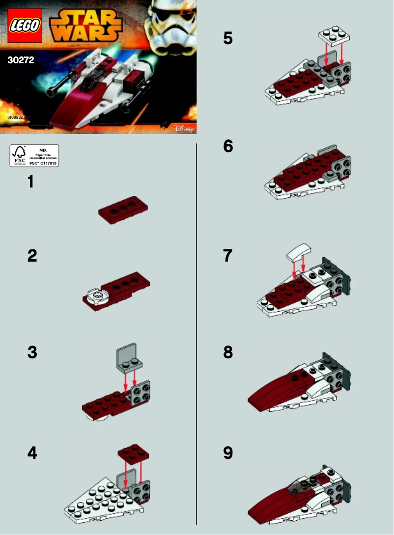 Imagen de la primera página del manual del dispositivo Star Wars 30272
