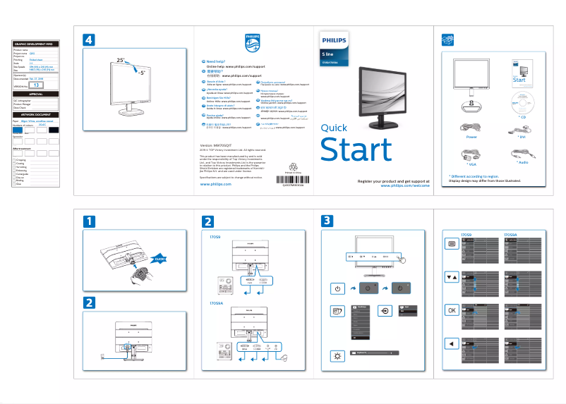 Imagen de la primera página del manual del dispositivo S line 170S9A