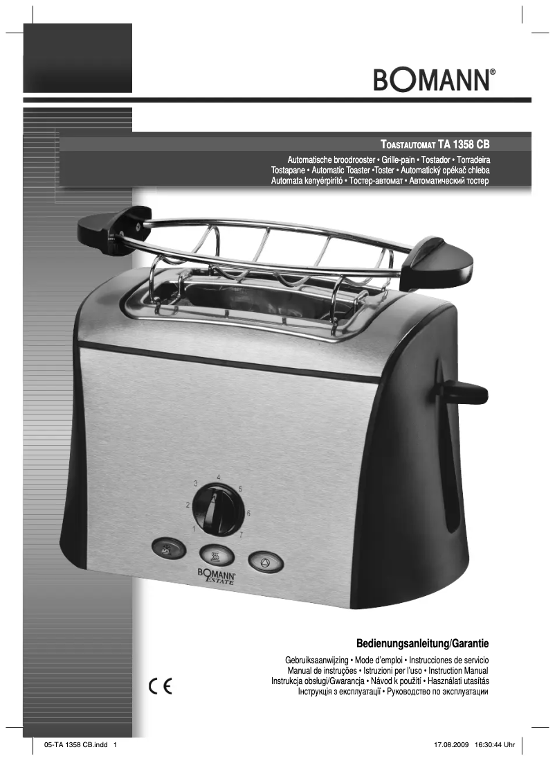 Página 1 del manual Manual de usuario Bomann TA 1358 CB