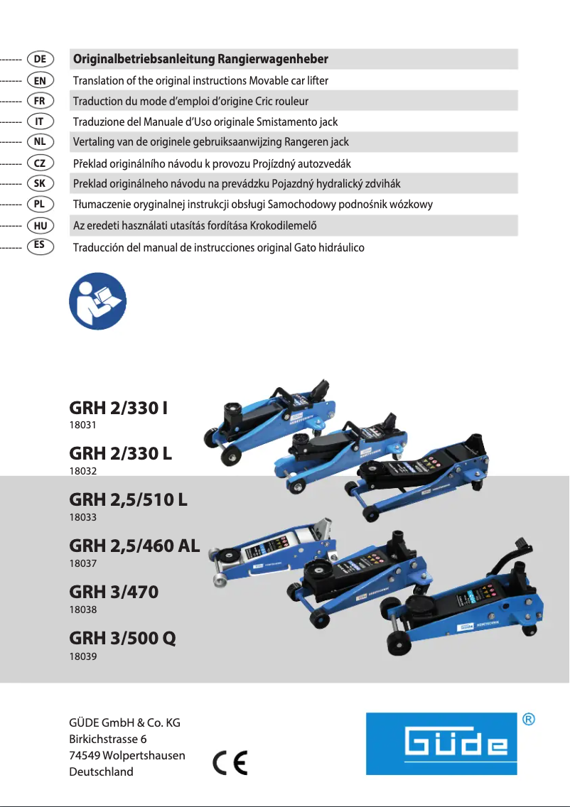Página 1 del manual Manual de usuario Güde GRH 2,5/510L