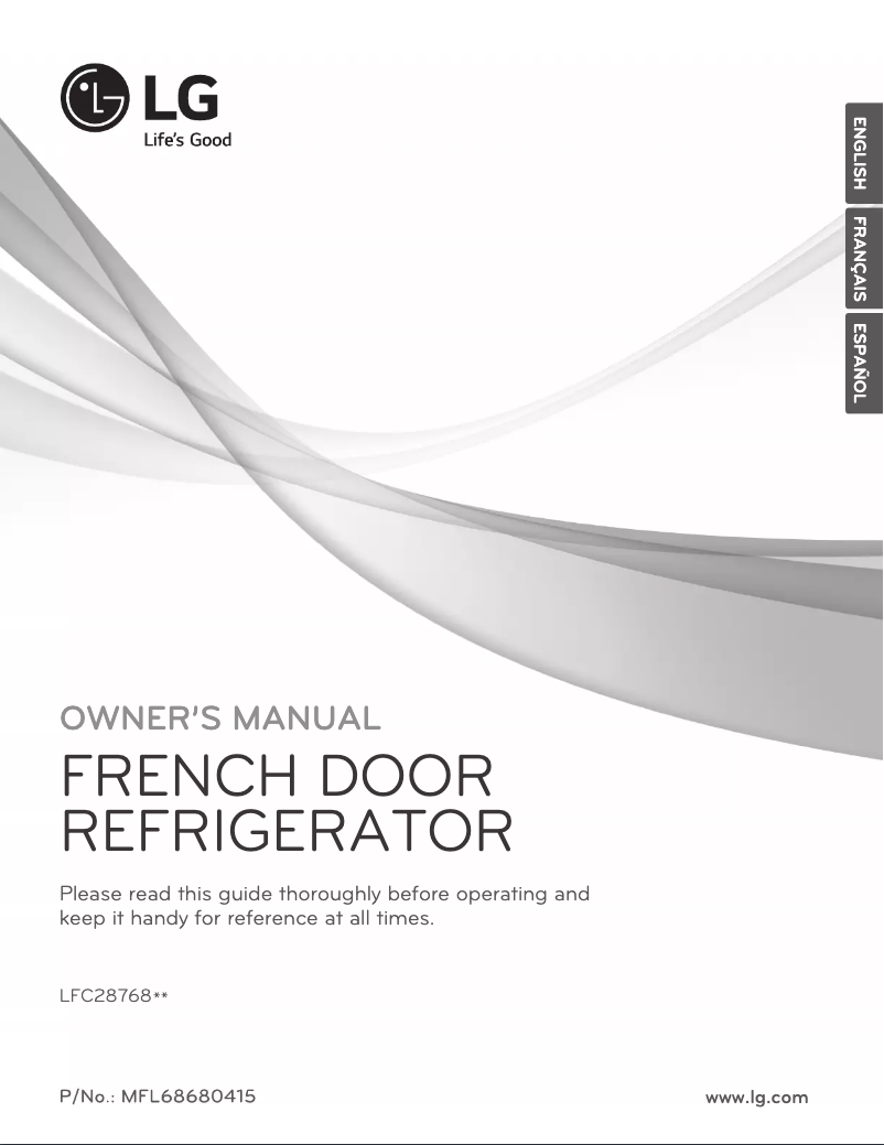 Imagen de la primera página del manual del dispositivo LFC28768SW