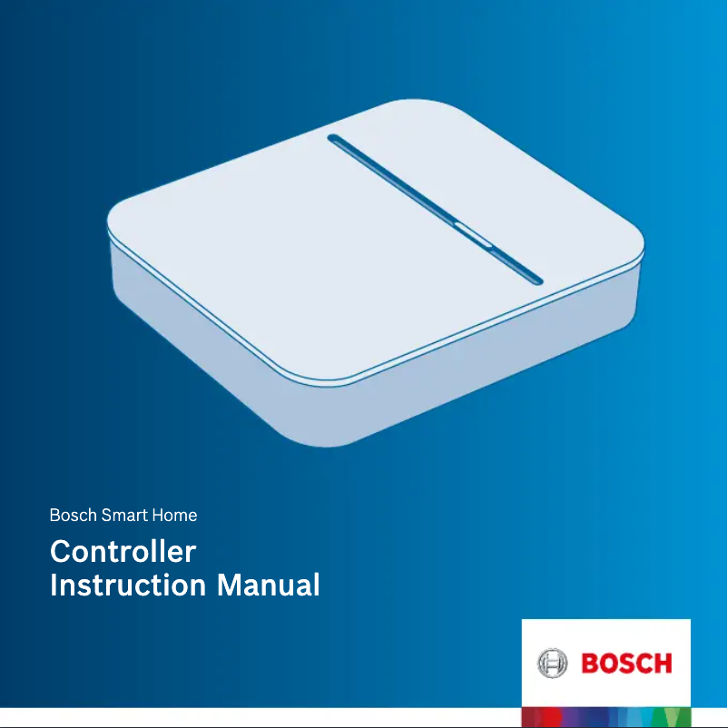 Página 1 del manual Manual de usuario Bosch Smart Home Controller