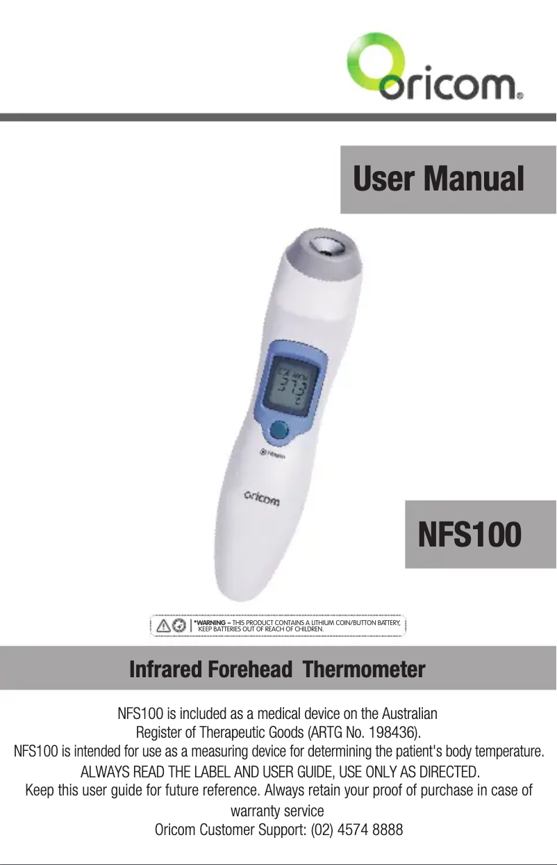 Imagen de la primera página del manual del dispositivo HNA300