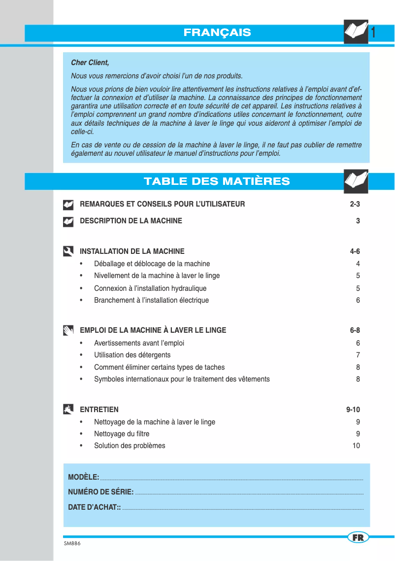 Imagen de la primera página del manual del dispositivo S1000X