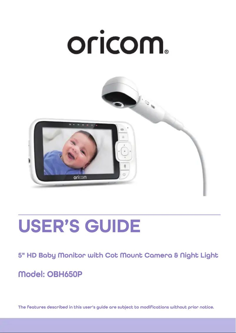 Página 1 del manual Manual de usuario Oricom OBH500